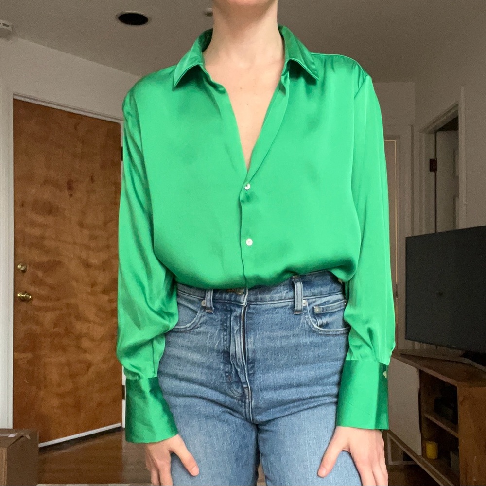 Zara Satin Effect Shirt